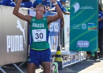 Caio Oliveira y Lucy Mendoza, campeones de 20 km en el Sudamericano de marcha