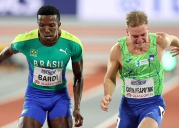 Los velocistas de Brasil, junto a las estrellas en Glasgow