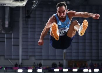 Emiliano Lasa quedó 10° en salto en largo, en el Mundial Indoor
