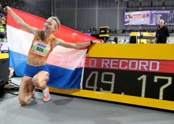 Récord mundial de Femke Bol en los 400 metros en Glasgow