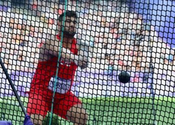 Los sudamericanos en acción, al iniciarse las pruebas de pista y campo en París