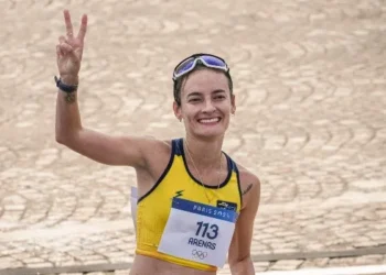 Sandra Lorena Arenas, 4a. en la marcha femenina de los 20 km