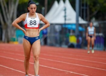 Doblete de la velocista Javiera Cañas en Santiago de Chile