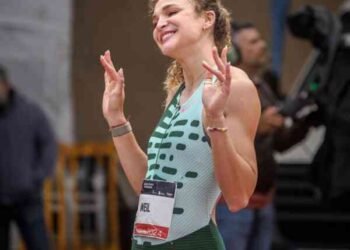 Martina Weil volvió a batir su récord indoor de los 400 metros
