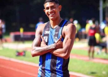 Matheus arrancó con todo en la temporada al aire libre: 44.63 en 400 llanos