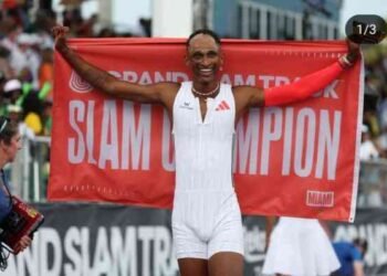 Alison ganó otra etapa de la GST y marcó 44.53 en 400 llaos