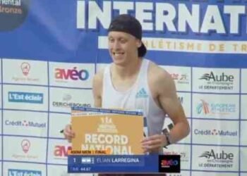Récord argentino de 400 por Elián Larregina: 44.67 en Francia