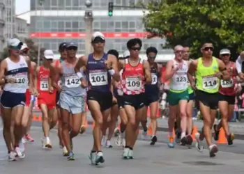 David Hurtado y Kimberly García, los mejores sudamericanos en el GP de marcha de La Coruña