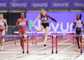 Claudio Romero y Gianna Woodruff compitieron junto a las estrellas en Londres