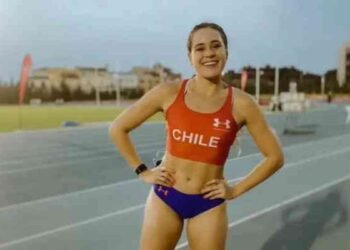 La velocista chilena María Ignacia Montt, en Eslovaquia