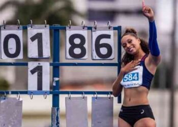 Maria de Oliveira igualó el récord de salto en alto en la clausura del u20 de Brasil