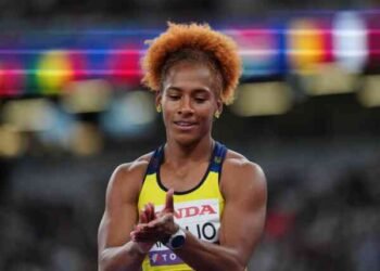 La colombiana Araujo está 10a. en el heptathlon