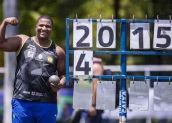 El juvenil brasileño Alessandro Borges pasó los 20 metros en bala (6 kg)
