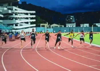 Alexis Nieves batió el récord venezolano de los 100 metros llanos