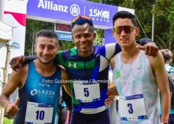 Sonia López y Carlos San Martín ganaron los 15k de Bogotá
