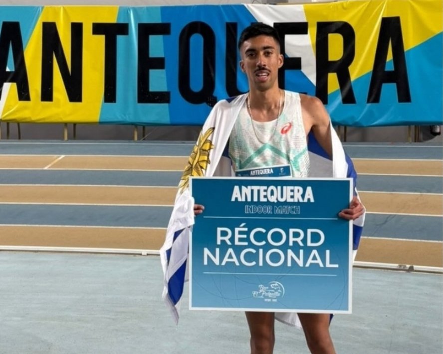 Valentín Soca estableció un nuevo récord sudamericano indoor en Antequera
