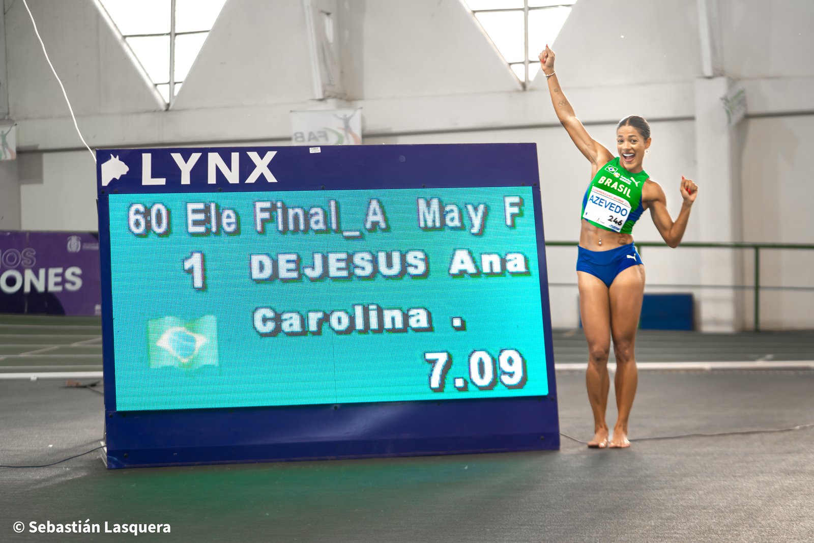 Natalia Linares y los velocistas de Brasil brillaron en la altura de Cochabamba