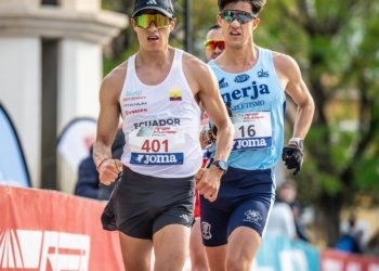 David Hurtado fijó la marca sudamericana del maratón de marcha