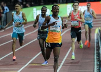 Valentín Soca llegó 2° en los 3.000 m del meeting de Madrid