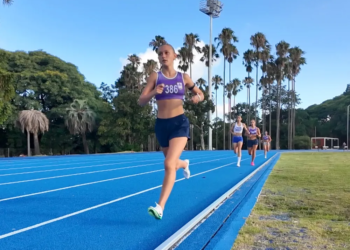 La juvenil uruguaya Antonella Bonomi sigue su progreso en obstáculos