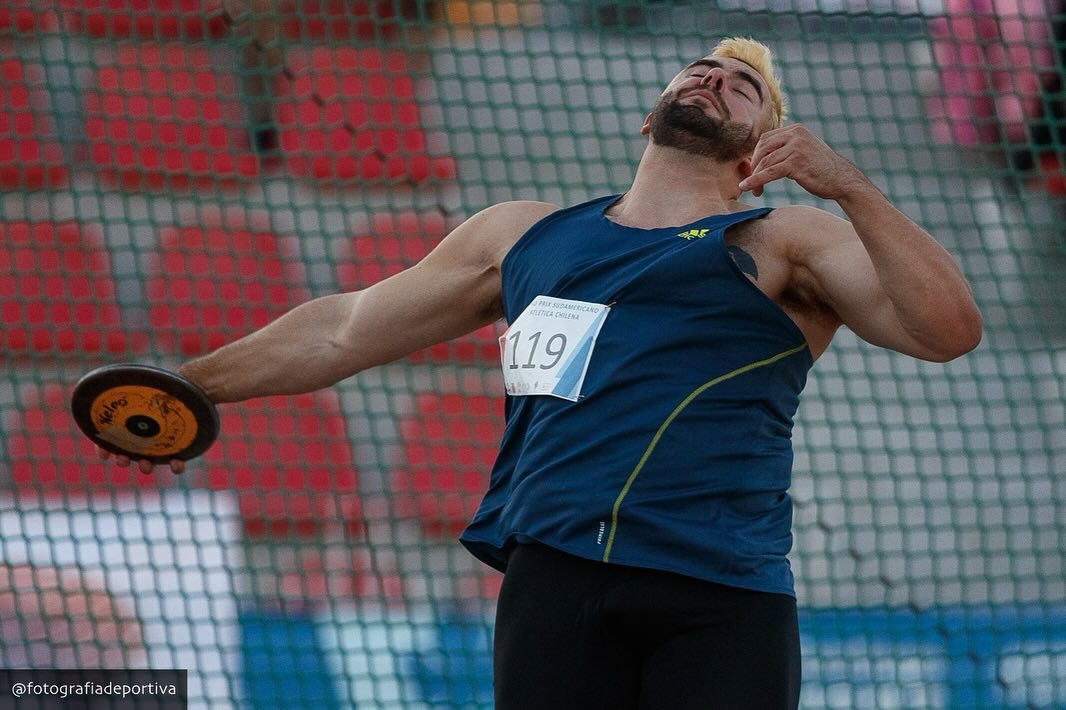 Lucas Nervi pasó los 60 metros en disco