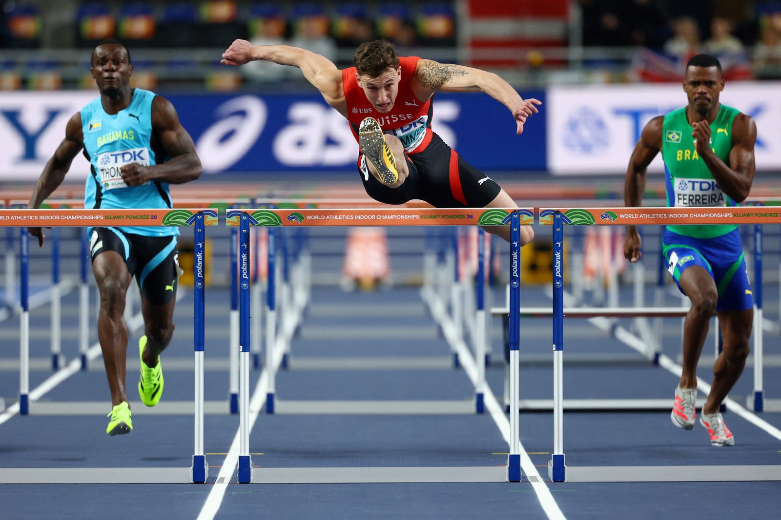 Heptathlon: récord mundial del suizo Ehammer y 12° puesto para Ferreira Santana