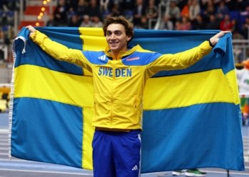 Duplantis sumó otro título con 6.25 m. en garrocha