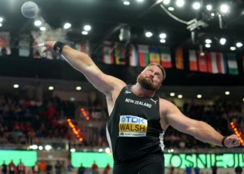 Tom Walsh conquistó por cuarta vez el título mundial indoor de bala y Welinton quedó 13°