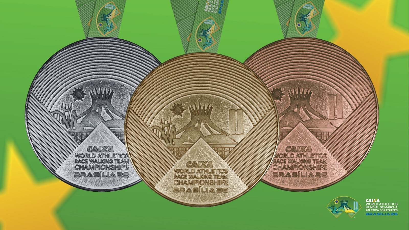 Ya están las medallas para el Mundial de Marcha en Brasilia