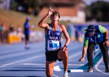 Una más del gran Caio: récord sudamericano de marcha de 5.000 m pista