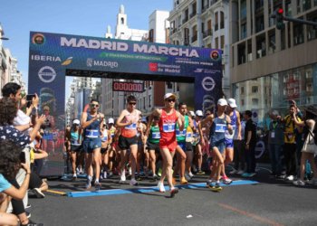 Caio Oliveira y Evelyn Inga se destacaron en el GP de marcha de Madrid