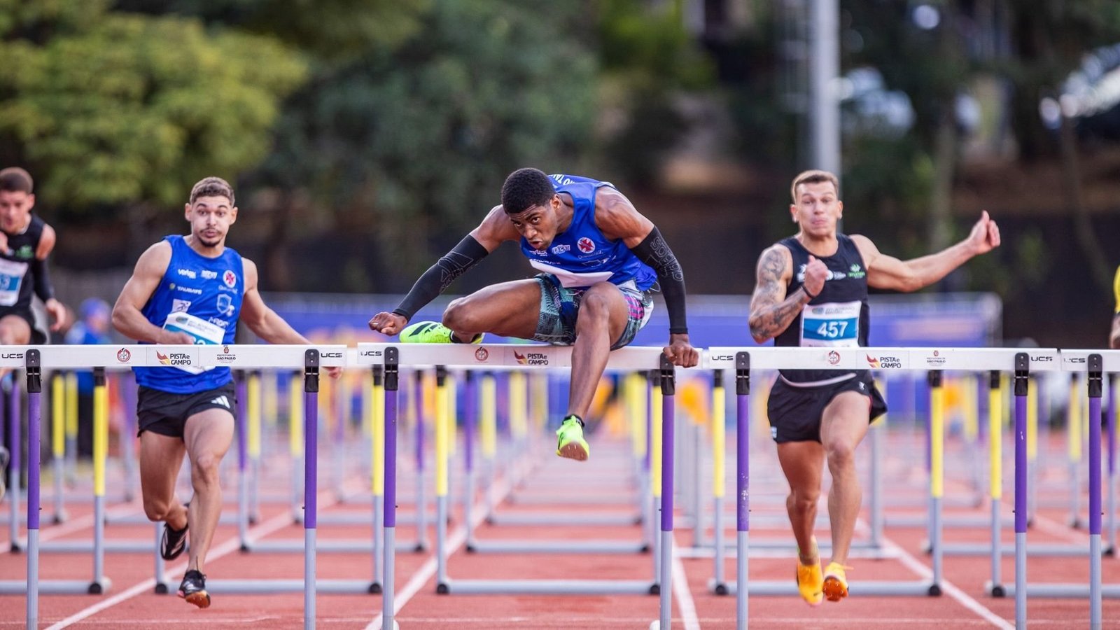 Thiago Resende lució en los 110 m vallas del u23 de Brasil
