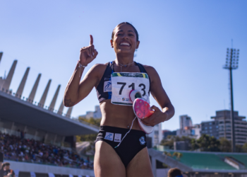 Ana Azevedo y Renán de Lima Gallina ganaron los 200 metros del Trofeo Brasil