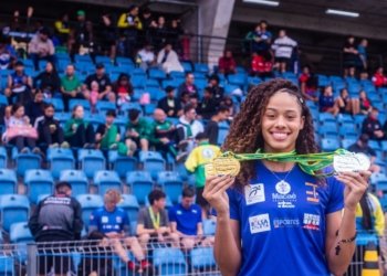 Hakelly completó su doblete de velocidad en el Nacional u20 de Brasil
