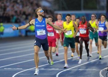 Los atletas de Guyana y la estrella Josh Kerr, en el sábado de los Juegos Británicos