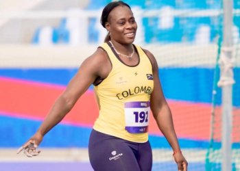 Notable actuación de Ruiz en los Juegos: oro y récord sudamericano 67.34