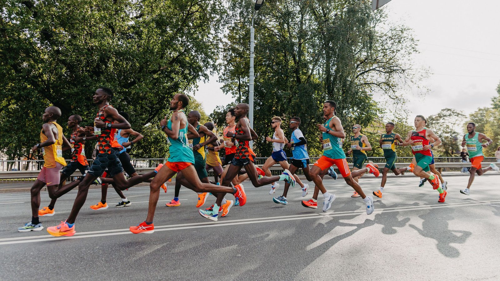 Copenhague y los animadores del Mundial de medio maratón (hombres)