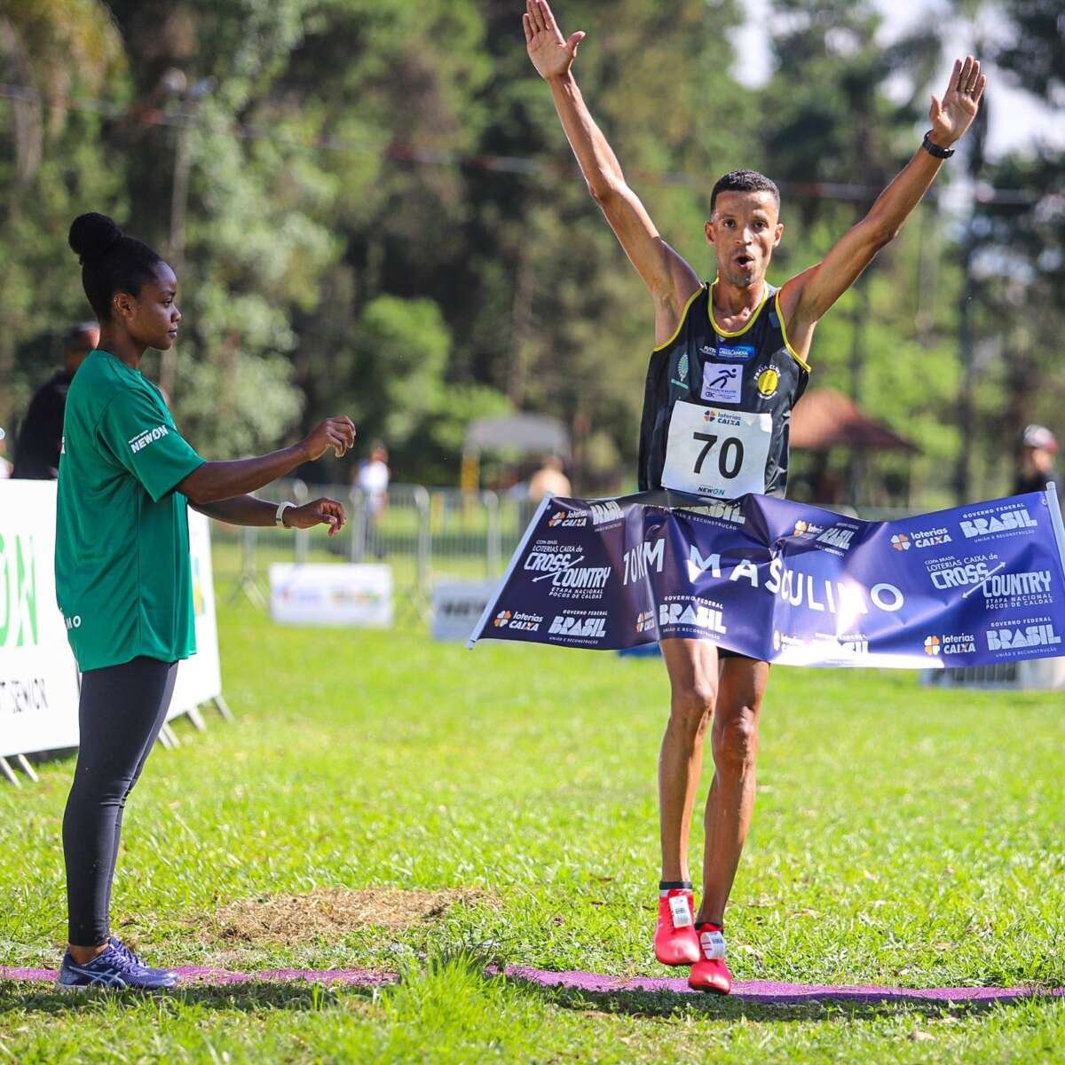 Johnatas y Nubia son los campeones brasileños de cross country