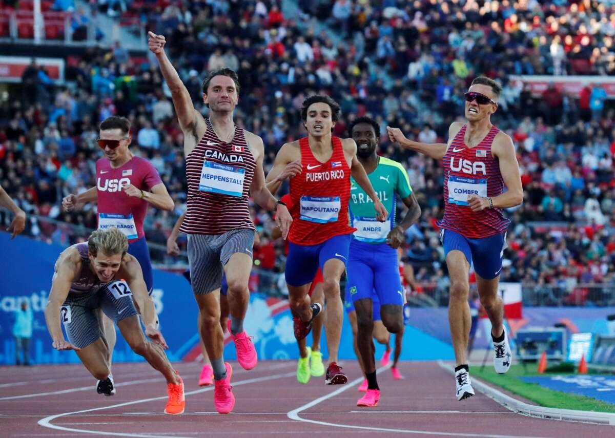 El 1-2 canadiense en los 1.500 metros llanos